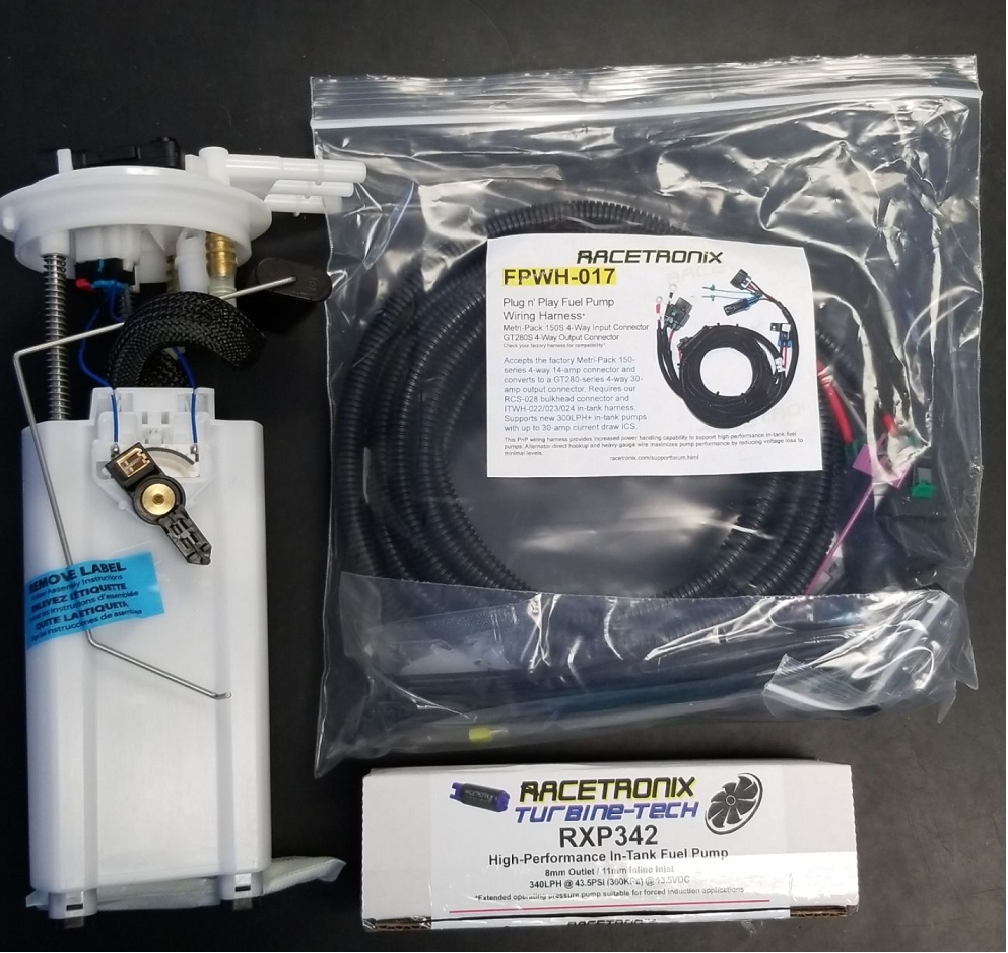 340KIT.png - 99-02 LS1 F-Body Complete Fuel Pump Assembly W/RACETRONIX 340LPH Pump Installed (up to 800HP)