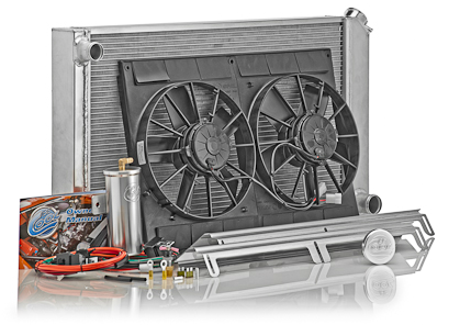 93-02 LS1/LT1 Fbody BeCool Aluminum w/Polished Finish Power Cooling Direct Fit Modules (Manual Transmission) - 700hp