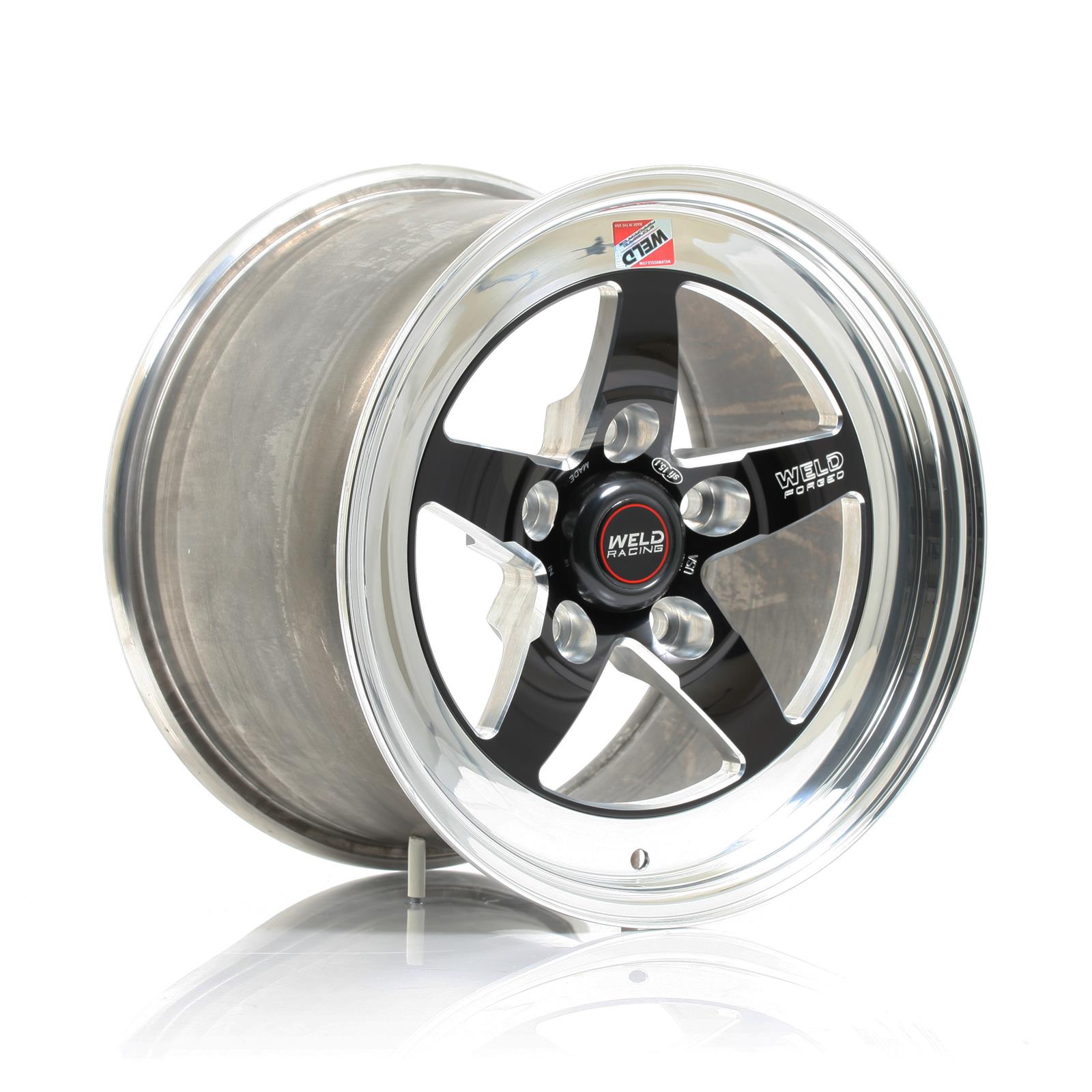 Weld Racing RT-S S71 Forged Aluminum Black Anodized Wheels - 18x11" w/8.2" Back Spacing