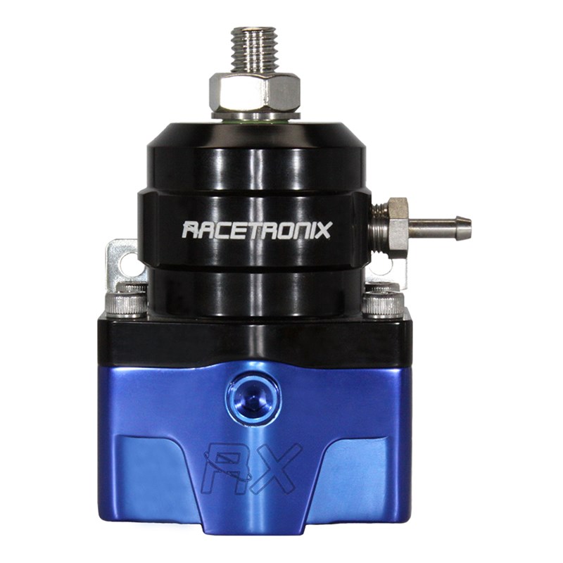 Racetronix EFI -8/-6 E85 Fuel Pressure Regulator - Black/Blue